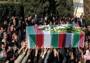 تشییع پدر شهید رنجبر در بافق