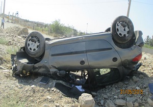 وقوع ۲ حادثه واژگونی خودرو در استان سمنان
