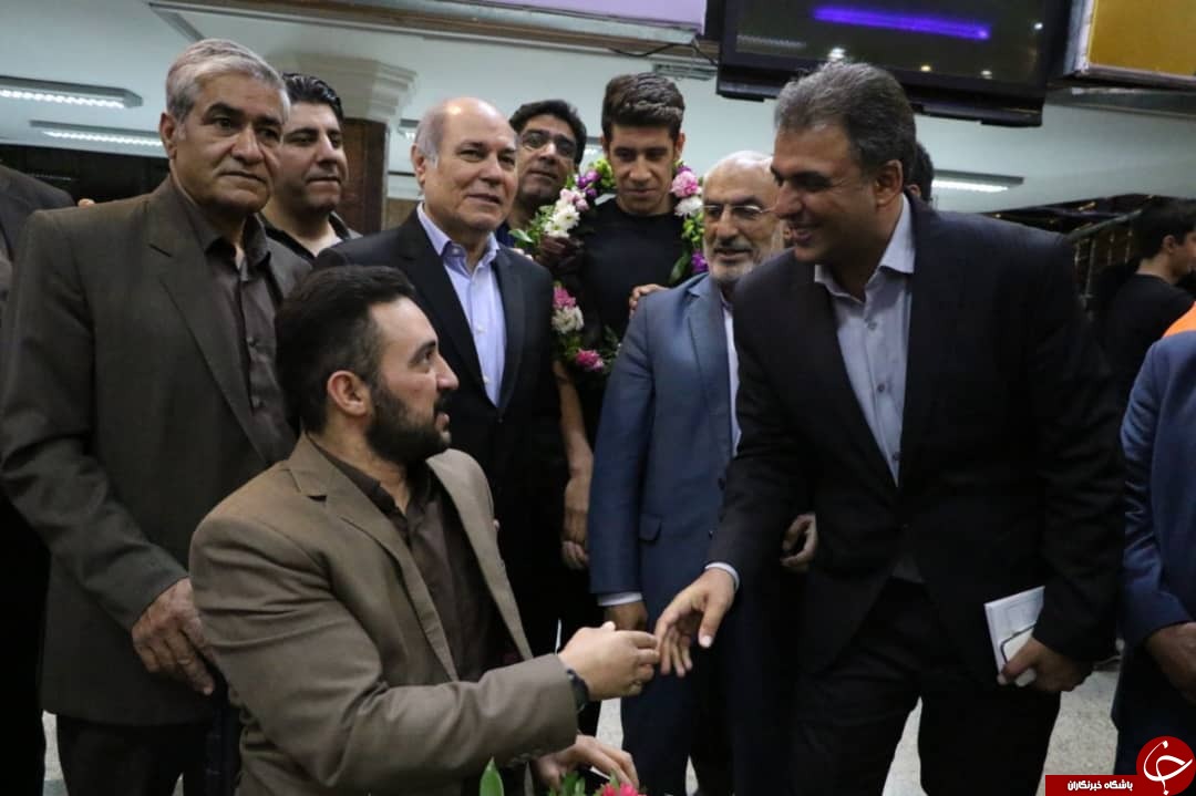 مراسم استقبال از ملی پوش کرمانی پاراشنای کشور + تصاویر
