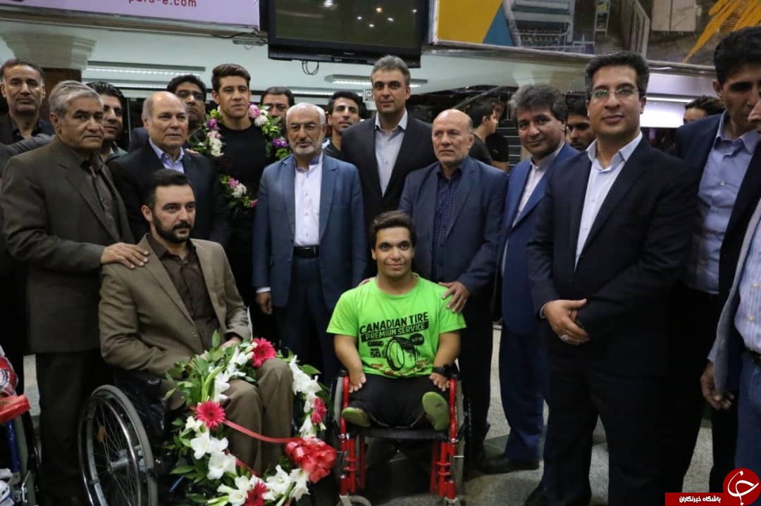 مراسم استقبال از ملی پوش کرمانی پاراشنای کشور + تصاویر
