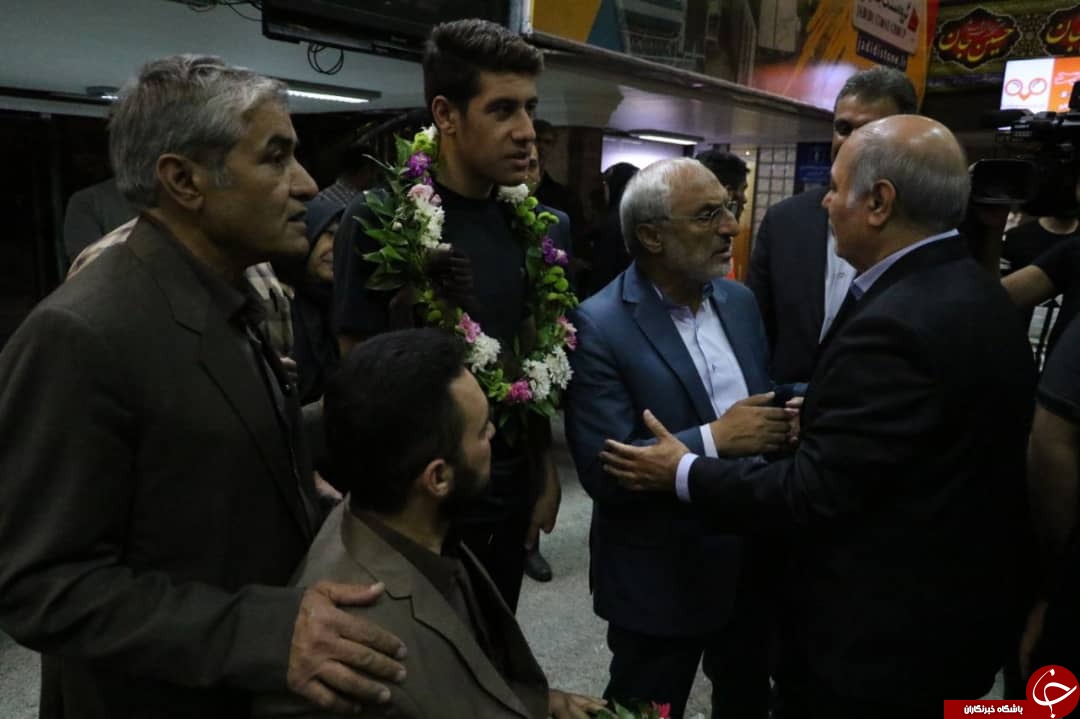 مراسم استقبال از ملی پوش کرمانی پاراشنای کشور + تصاویر