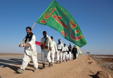خادمیاران رضوی از تربت حیدریه تا بجستان هم قدم با کاروان انصار الحسین(ع)
