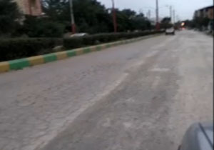 فیلمی از وضعیت نامناسب جاده در گلوگاه