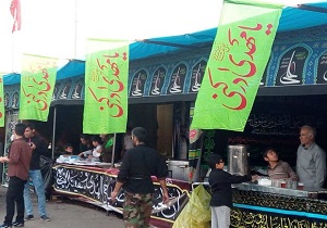 استقرار مواکب اهواز در پایانه مرزی چذابه