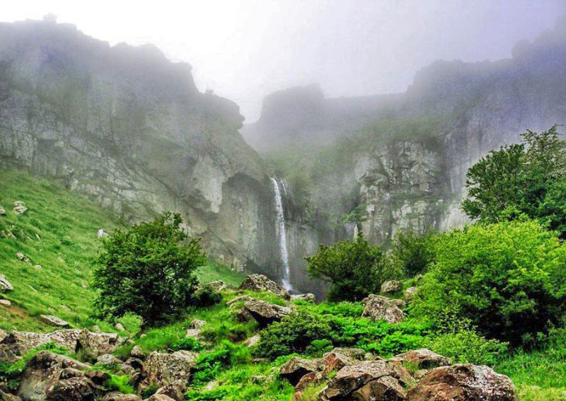آبشار ورزان گیلان در فهرست آثار طبیعی ملی ایران