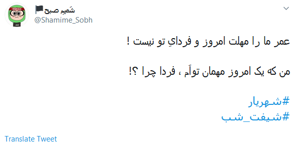 #شهریار/ گر نماند ز من این نام، چه خواهد بودن