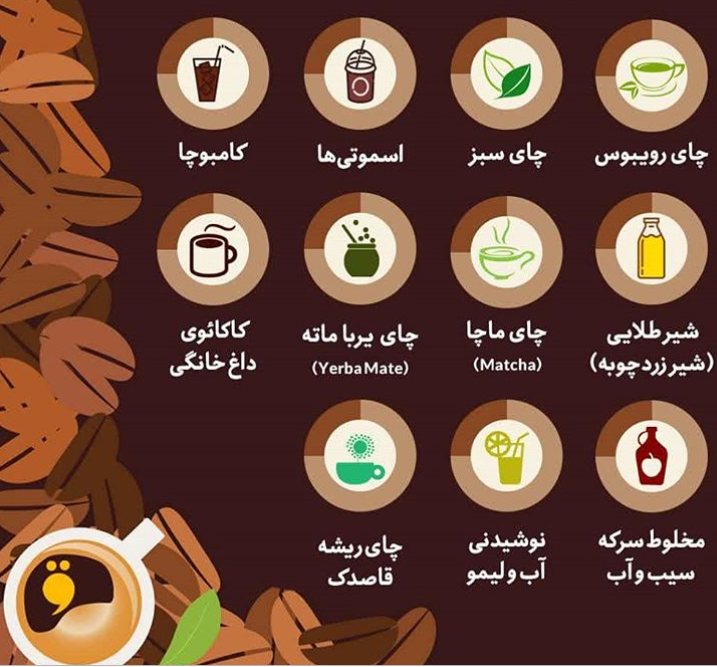 نوشیدنی&zwnj;های جایگزین قهوه//ثباتی