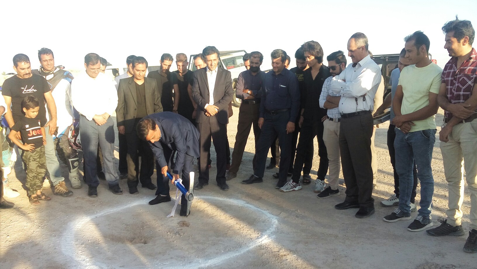 کلنگ زنی پیست آفرود در شهربابک