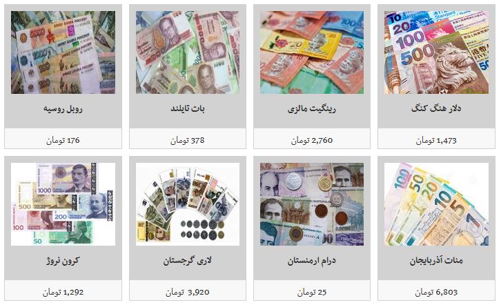 جدیدترین نرخ ارز در صرافی ها/