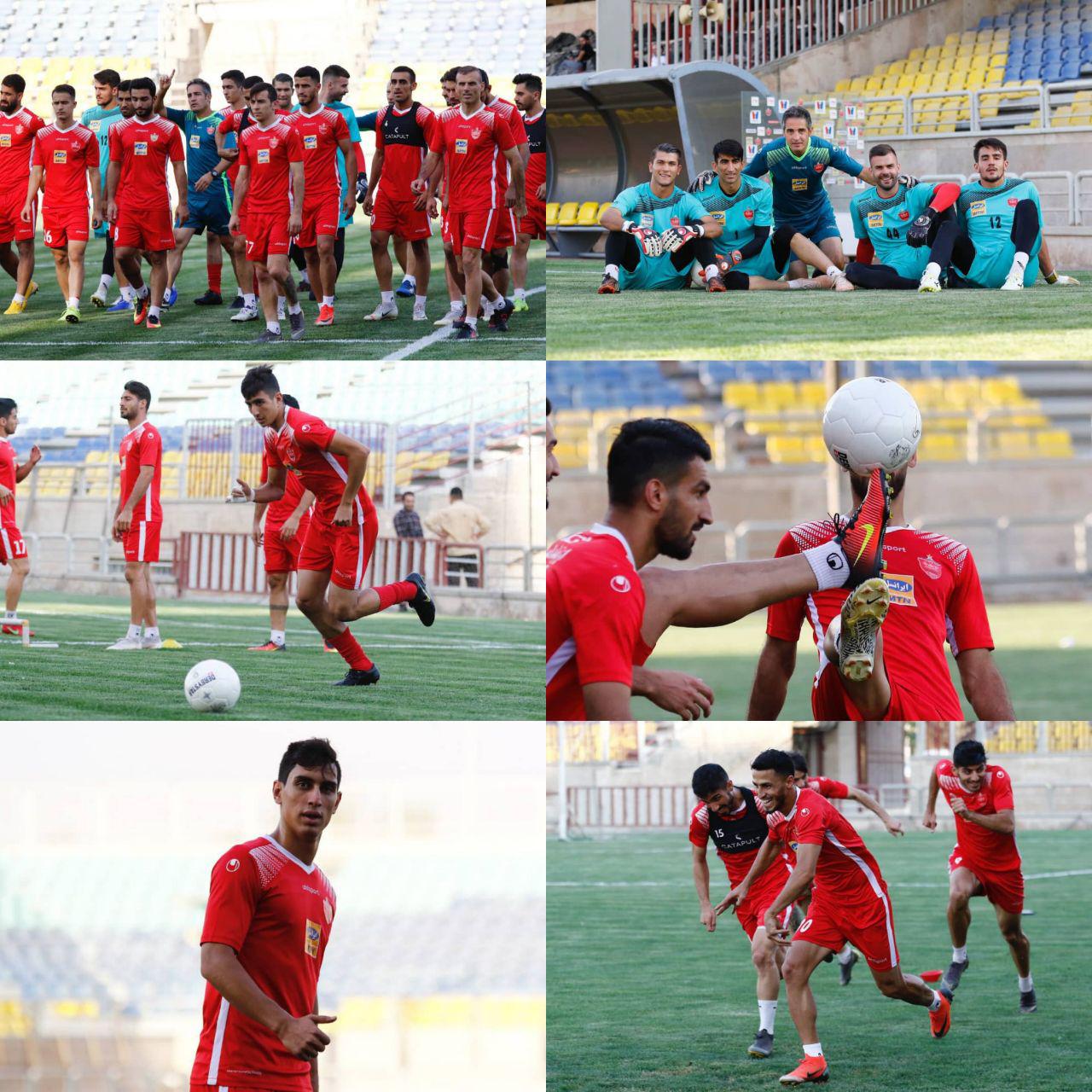 استفاده از جی پی اس در تمرین پرسپولیس