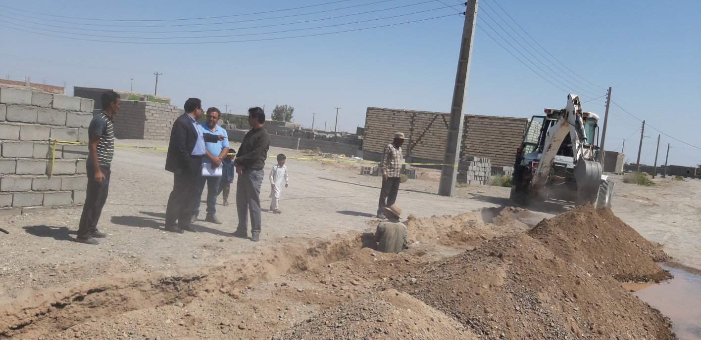 توسعه وبازسازی شبکه آب شرب ۷ روستای ریگان انجام شد
