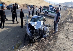 دو کشته در تصادف محور زانوگه به کوهدشت