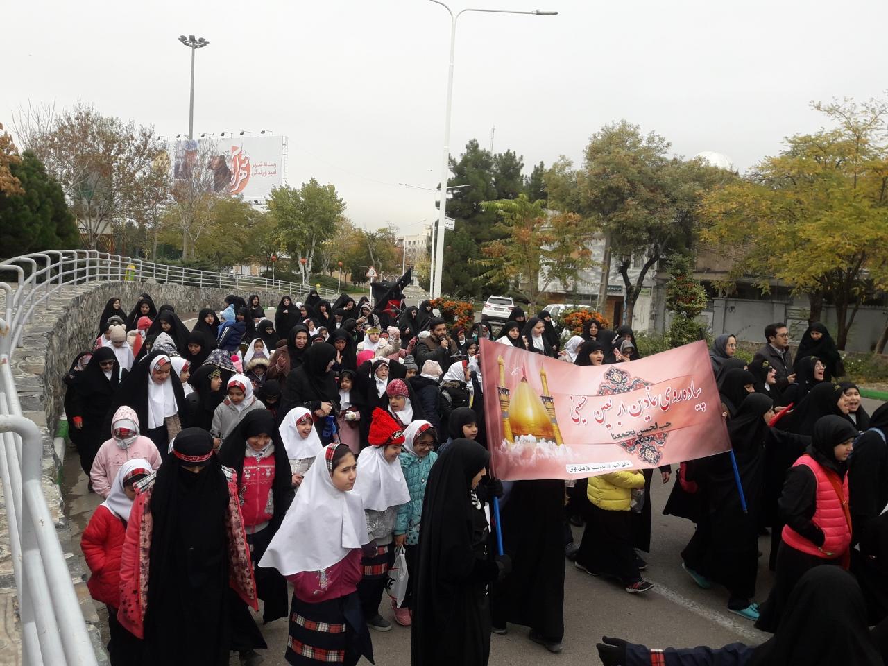 برگزاری پیاده روی نمادین اربعین در رفسنجان