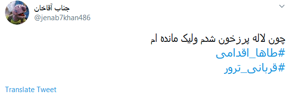 #طاها_اقدمی/ امنیت اتفاقی نیست، لازم باشد کودکان مدال شهادت بر سینه می&zwnj;زنند