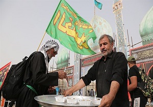 برپایی موکب مسجد مقدس جمکران در مسیر نجف به کربلا