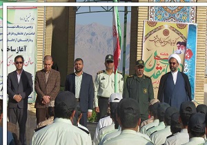 برگزاری صبحگاه مشترک نیروی انتتظامی و سپاه در مهریز