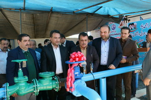 تقویت فشار آب آشامیدنی ۶۱۳ خانوار روستایی در رضوانشهر