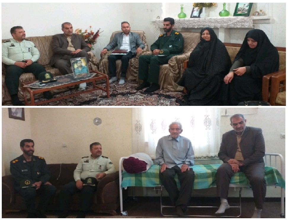 گرامیداشت هفته دولت بادیدار از خانواده شهدا در زرندیه