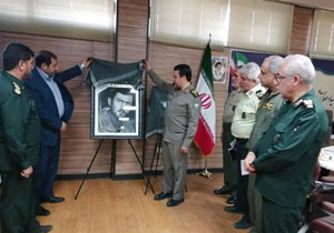 رونمایی از اثر سیاه قلم سردار شهید زال یوسف‌پور