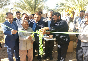 بهره برداری از طرح آبیاری کم فشار چاه کشاورزی شهید باهنر بافق