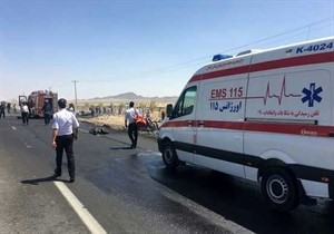 مرگ دردناک پدر و پسر در تصادف