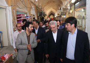 بازدید سرپرست وزارت میراث‌فرهنگی از بازار تاریخی جهرم