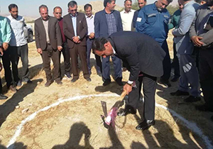 کلنگ زنی پروژه آبخیزداری "خرمایک" فراشبند