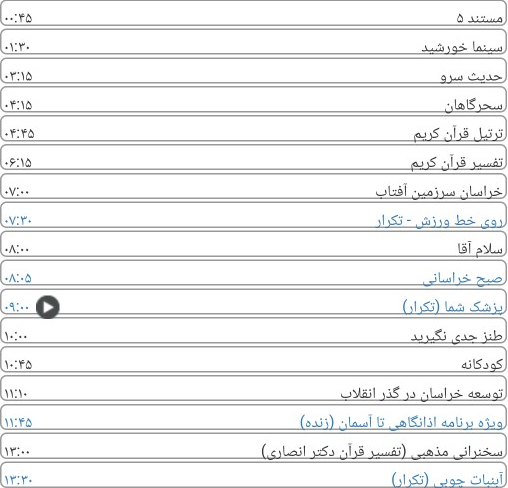 کنداکتور پخش برنامه&zwnj;های سیمای خراسان رضوی