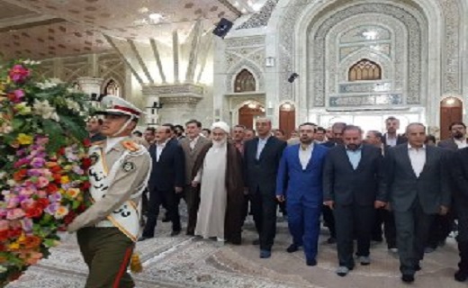 تجدید میثاق مسولان استان قزوین با آرمان&zwnj;های امام راحل (ره)