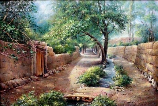 گردش در طبیعت یک نقاش با استاد شروه/ نمایشگاه نستعیلق&zwnj;های گنجی در گالری شکوه به نمایش در می&zwnj;آید