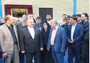 بهره برداری از خانه بدمینتون قزوین با حضور وزیر ورزش