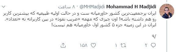 نکته&zwnj;سنجی جالب یک کاربر در خصوص گزارش عملکرد یکساله وزارت ارتباطات