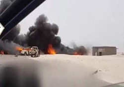 انفجار خودرو بمب‌گذاری شده در یمن + فیلم