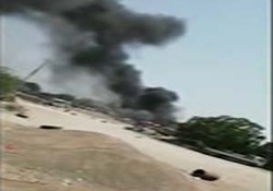 انفجار خودرو بمب‌گذاری شده در یمن + فیلم