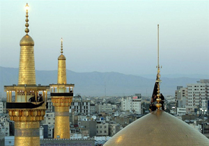 حرم رضوی سیاهپوش شد+ فیلم و تصاویر