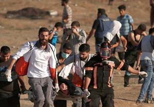 زخمی شدن ده&zwnj;ها فلسطینی در هفتاد و دومین راهپیمایی جمعه بازگشت