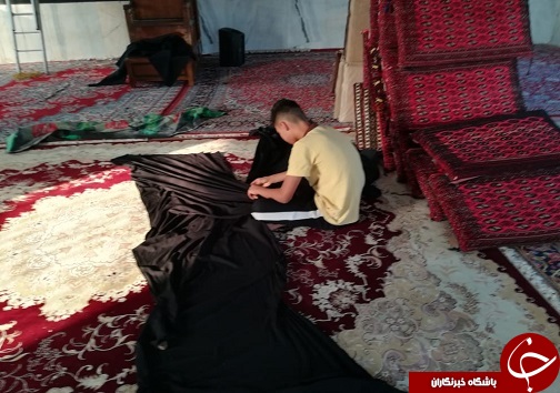 فرا رسیدن ماه محرم و آماده سازی حسینیه ها+تصاویر