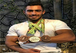 درخشش ورزشکار ملایری در مسابقات پرورش اندام