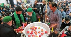 برگزاری آیین طشت گذاری در قروه