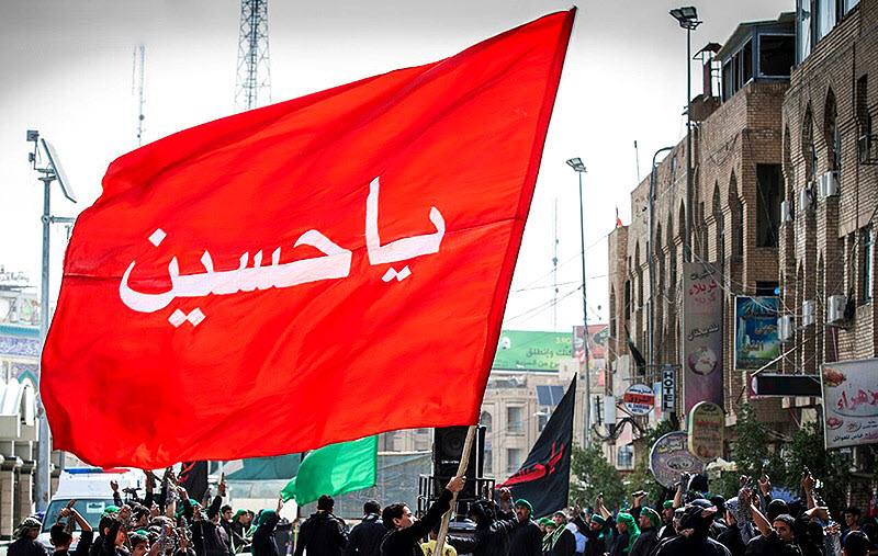 طنین نوای یا حسین (ع) بر بلندای دروازه چین + فیلم