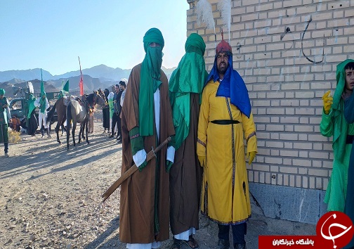 مراسم نمادین کاروان پیاده در شوسف+ تصاویر