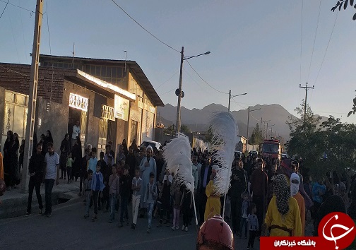 مراسم نمادین کاروان پیاده در شوسف+ تصاویر