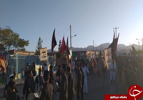 مراسم نمادین کاروان پیاده در شوسف+ تصاویر