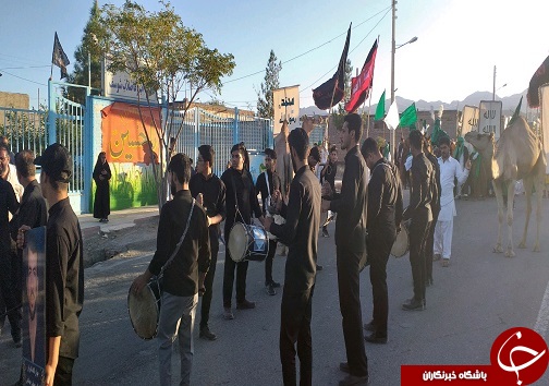 مراسم نمادین کاروان پیاده در شوسف+ تصاویر
