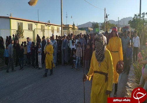 مراسم نمادین کاروان پیاده در شوسف+ تصاویر