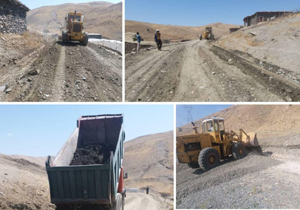 آغاز عملیات بهسازی و آسفالت راه‌های روستایی مهاباد