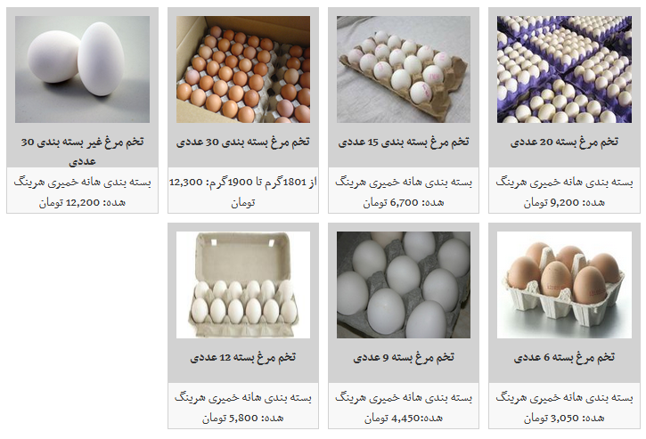 تخم مرغ داخلی پوسته سفید در بازار چند؟ + قیمت