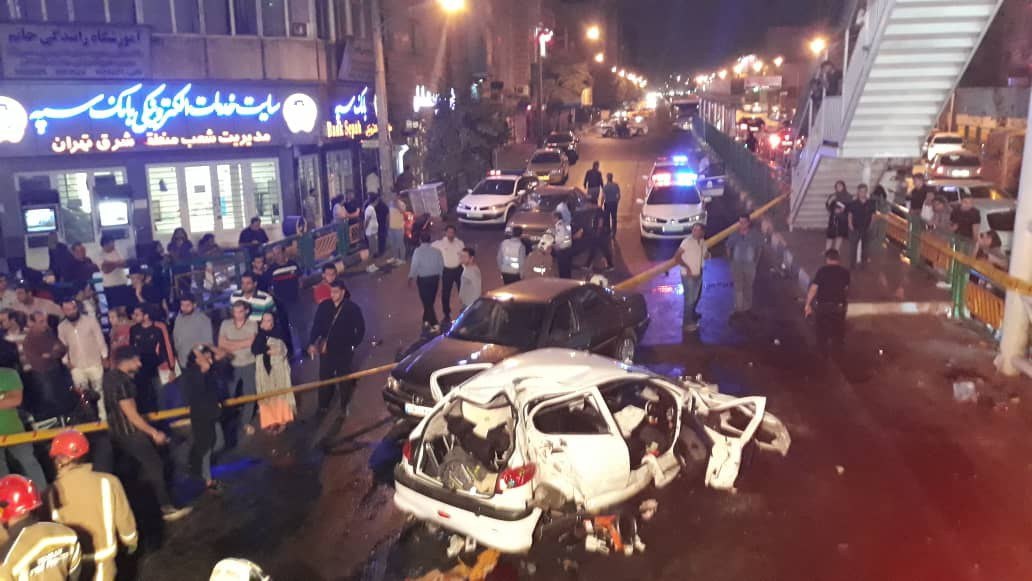 فوت ۲ نفر در حادثه رانندگی در خیابان رسالت
