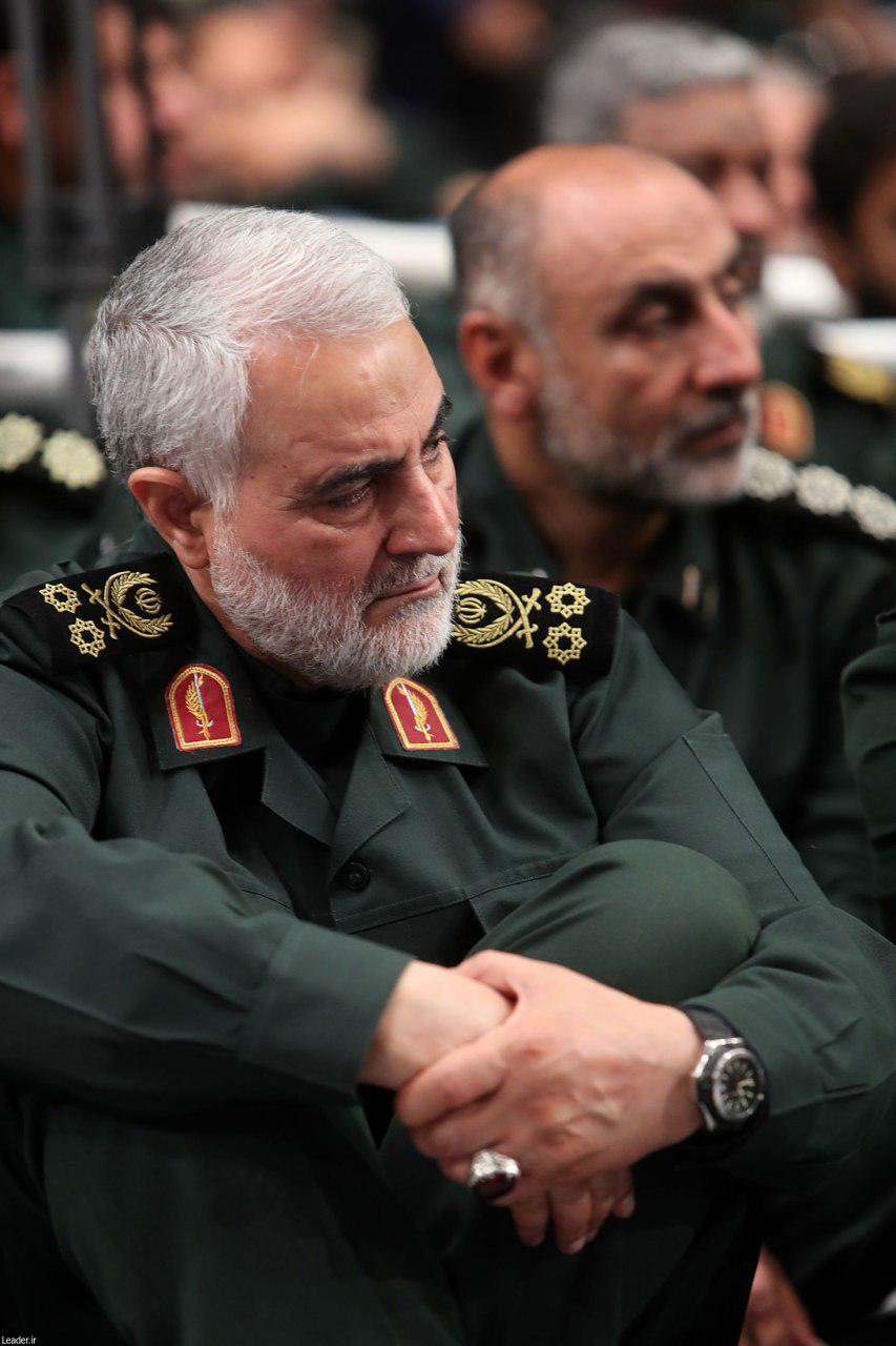 حضور سردار سلیمانی در دیدار امروز فرماندهان سپاه با رهبر معظم انقلاب + تصاویر