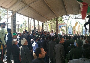 تشییع شهید غلامی در بیرجند